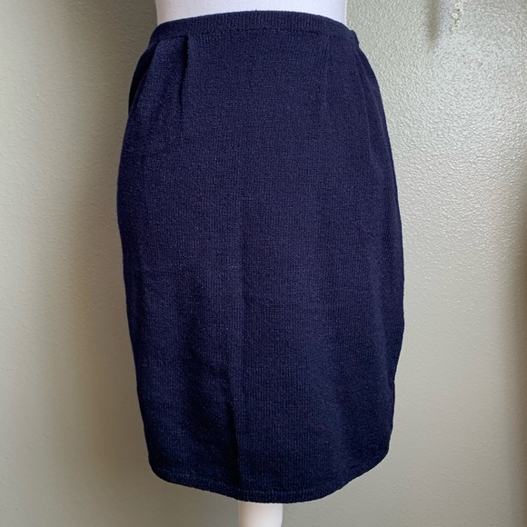 Don Sayres For Wellmore Navy Blue Skirt size 4 - Picture 14 of 16